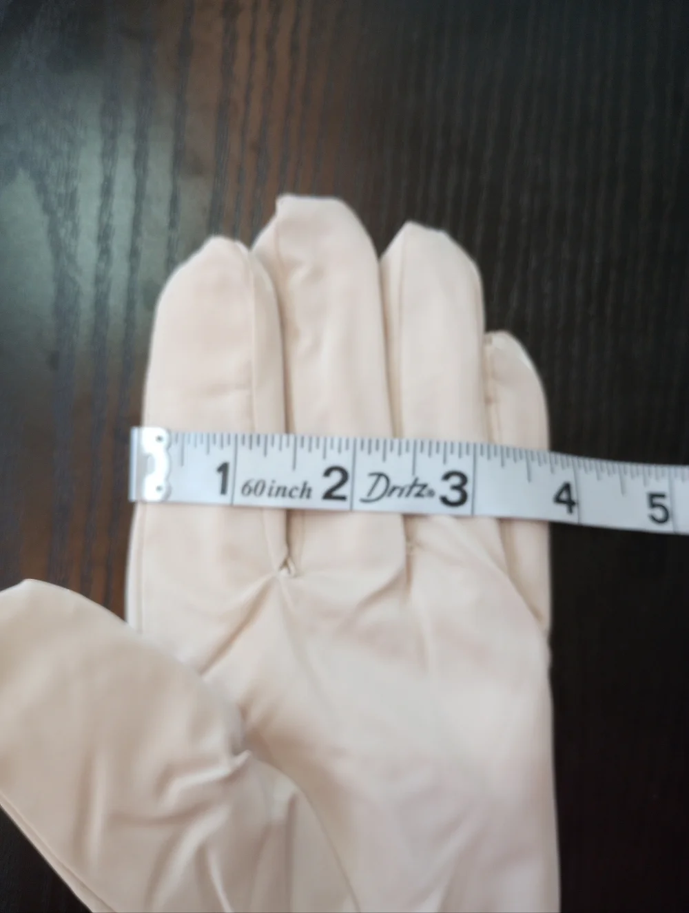 Cream Waterproof Touchscreen Fleece Lined Gloves with Faux Fur Cuff